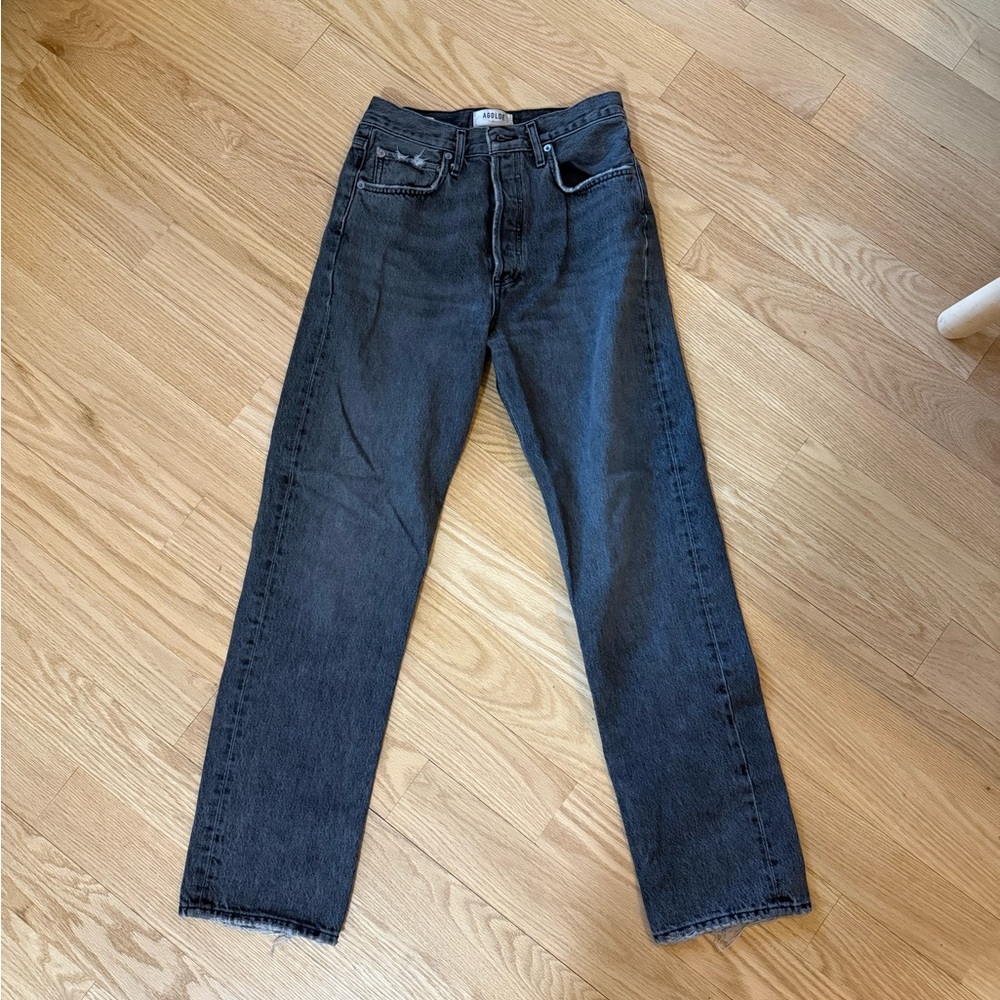 Agolde 90s Pinch Straight Jeans Gray